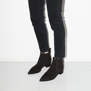 Acne Studios Jensen black suede Chelsea boots